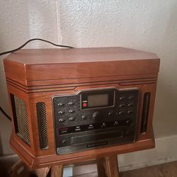 Record player-cassettes & cd player all in 1