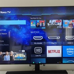 58 Inch TCL 4k Roku TV 