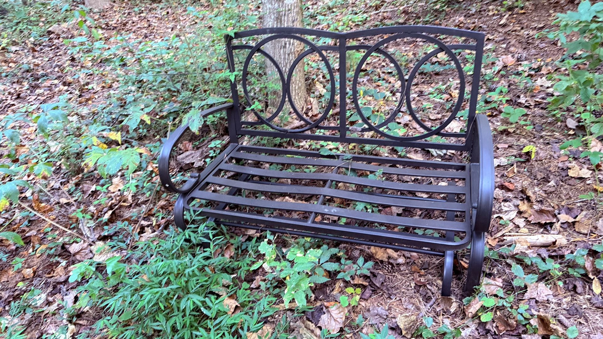 Metal Swinging Bench Chair 