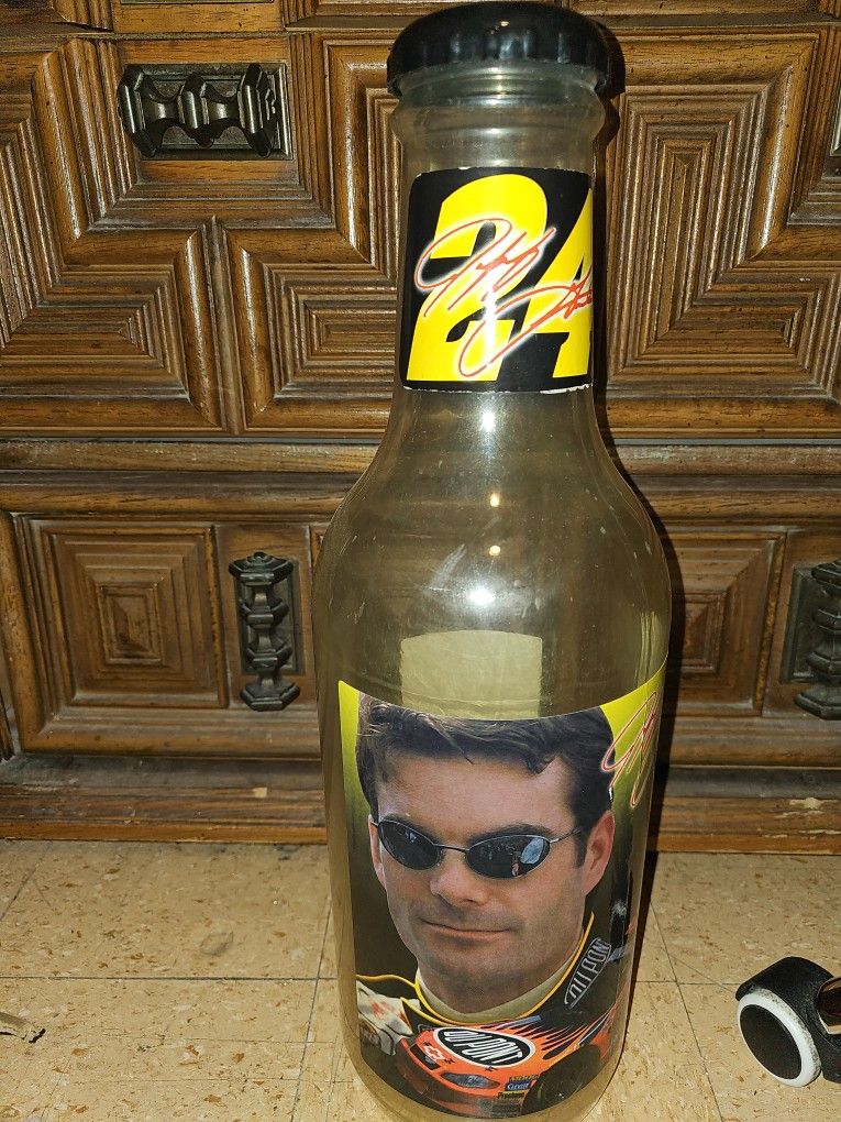 Vintage 1997 #24 Jeff Gordon Plastic Bottle Snack Factory