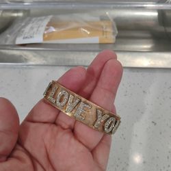 14K I Love You Bracelet 
