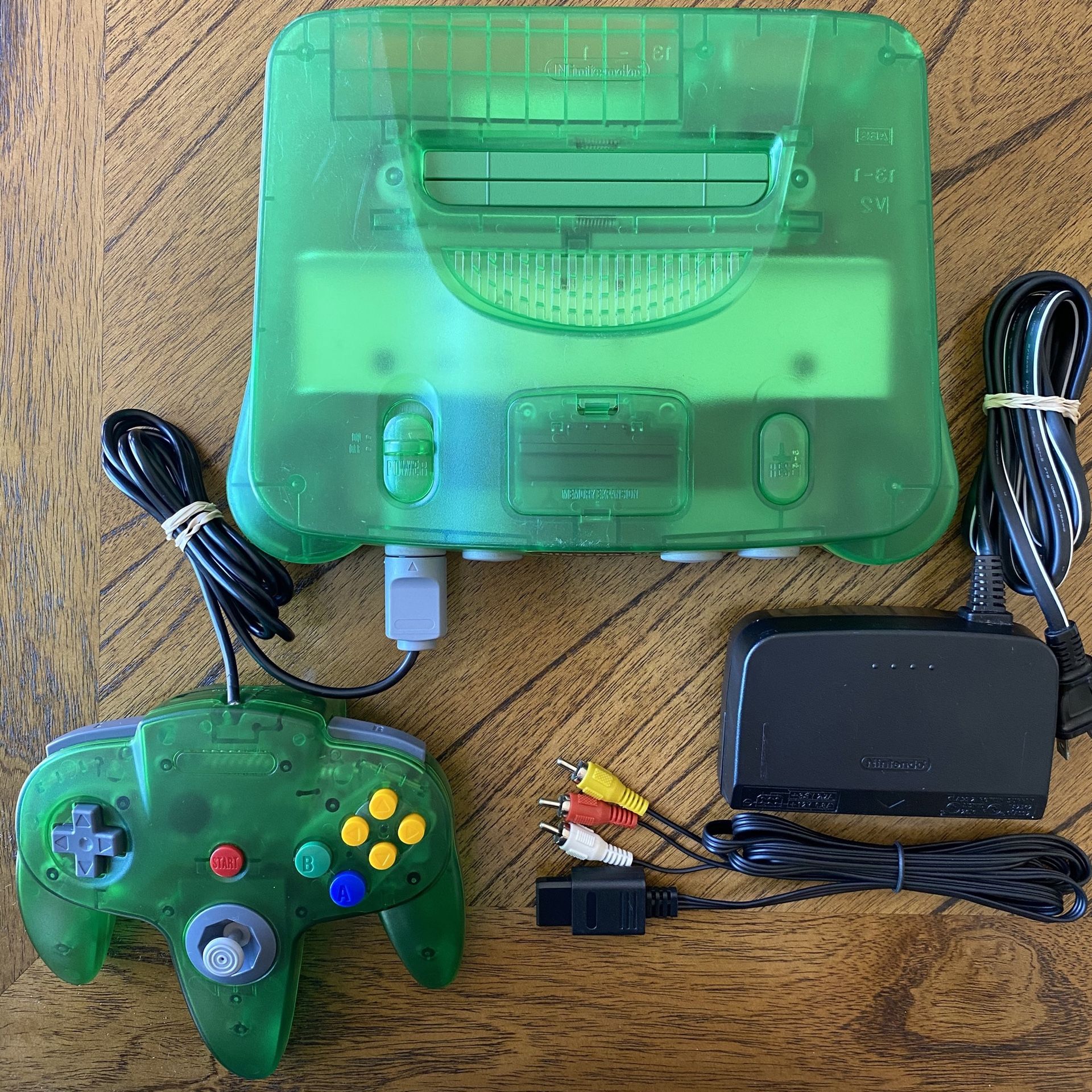 Nintendo 64 Funtastic Jungle Green. Refurbished N64 Console with Controller