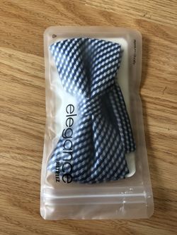 Blue silk bowties