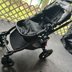 City Select Single To Double Eco Jet Black Stroller