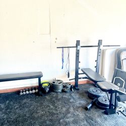 Gym Set / Bench / Barbell / Dumbbell / Kettlebell