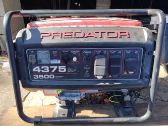 Predator 4375 WATTS 3500 Running Watts  Hardly Used