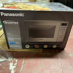 Panasonic 1.2 Cu. Ft. Countertop Built-In Microwave Oven Stainless Steel