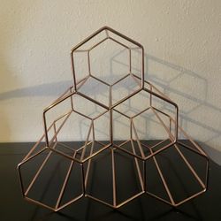 Rose Gold Wine Rack