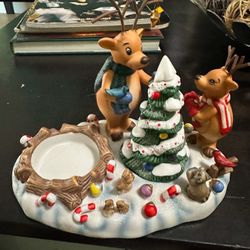 Christmas Ceramic Candle Holder