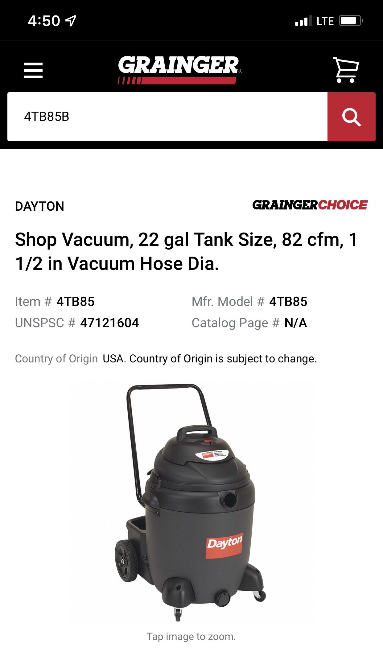 Shop Vacuum 22 Gal