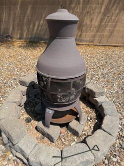 Chimney fire pit.
