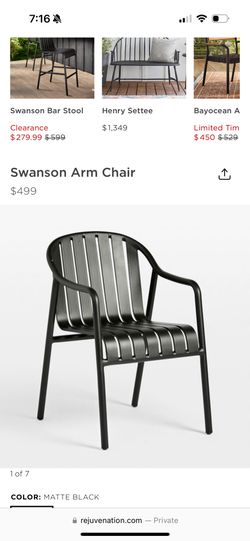Swanson arm chair in white