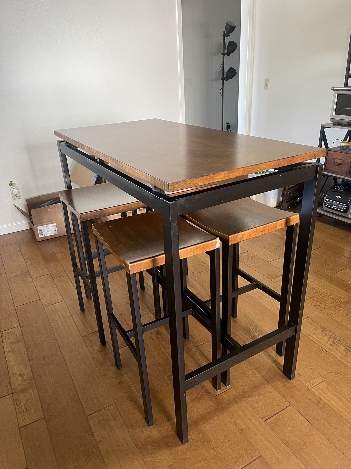 Wood Kitchen Table With Stools
