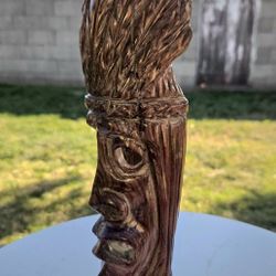 Indian Headdress WoodBlock 