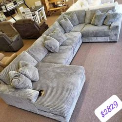 Oversized Sectional Sofa Couch With İnterest Free Payment Options 