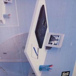 wall desk white finish escritorio de pared Blanco 