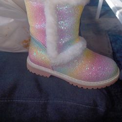 Dolce Vita Glitter Rainbow Winter Boots Size 2