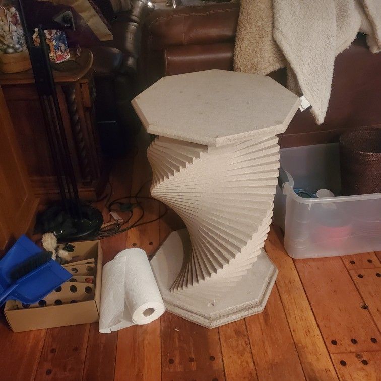 Pedestal Stand And Glass Top