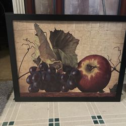 BONITO CUADRO DECORATIVO PARA COCINA USADO BUENA CONDICION 