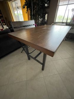 New Kavara Two/Tone High Dining Table 36x60x36H