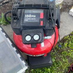 6 Gal Porter Cable Compressor  With Nailers 