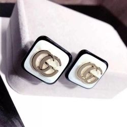Fashion Letter GG Personalized Square Stud Earring S925 Silver