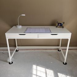 White Ikea Alex desk