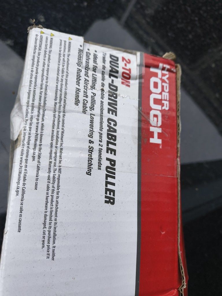 Hyper Tough Dual Drive Cable Puller/ Winch