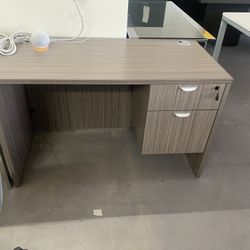 Desk 24”x48” With Drawers Gray