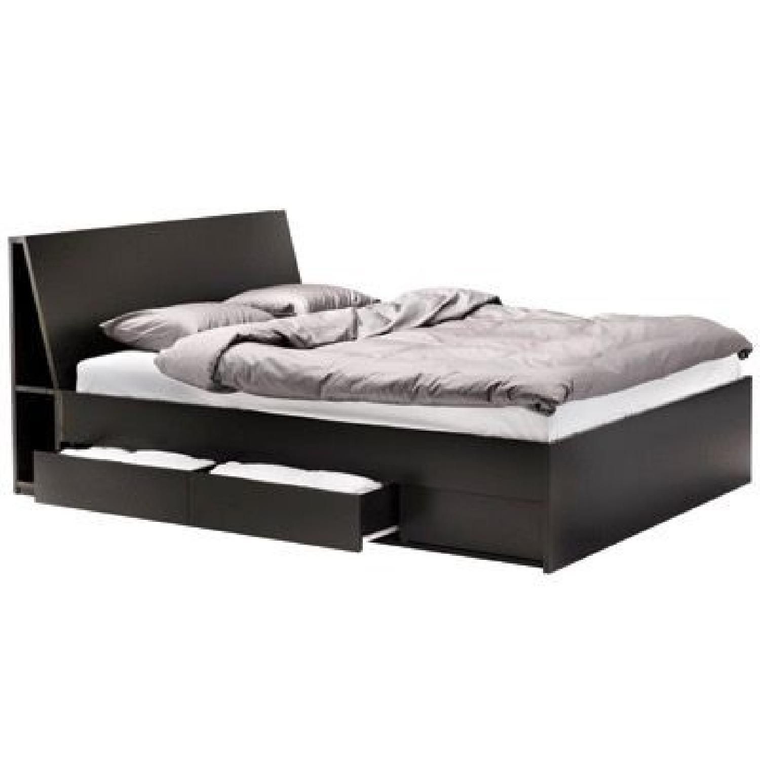 $150 Queen Bed Frame . Like New IKEA Oppdal
