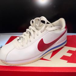 Nike Cortez White Red Blue Sneakers