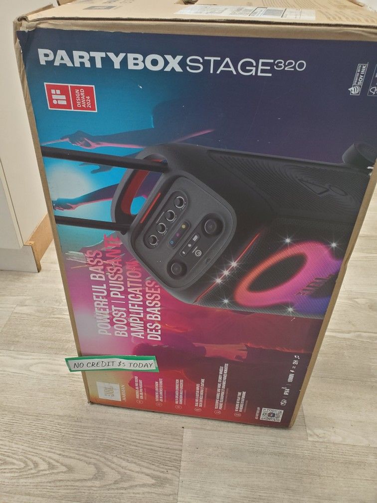 π₯ Massive Sound, Bigger Savings β JBL PartyBox Stage 320 Now Just $529! $1 Down Option with Full Coverage πΆ