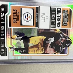 TJ Watt Conference Ticket /99 NUMBER MATCH