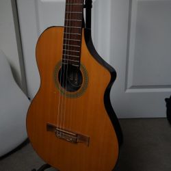 Line 6 Variax 300 Nylon String Classical Electric Acoustic Guitar Natural