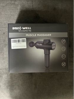 BODI-WELL Muscle Massage Gun w/ 4 Attachments & Charger - Works Great