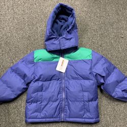 Brand new Operation Warm toddler boys size 3T fleece lined winter puffer jacket coat with removable hood