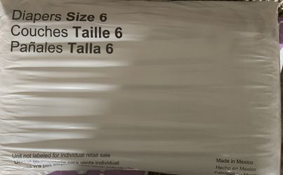 Earth’s best brand diapers. Size 6. 36 count