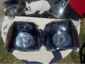 07-14 GMC Yukon Black Amber Reflector Headlights