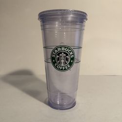 Original Reusable Double Wall Plastic Starbucks Cup 20oz