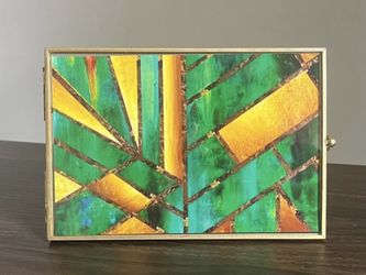 Original Abstract 4x6 Framed Art In Delicate Frame