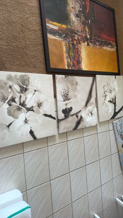 Three set paintings