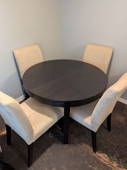 IKEA kitchen table and 4 chairs (see description)
