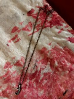 Silver necklace with a letter J pendant