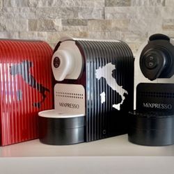 Mixpresso Italian Map- Nespresso Compatible Capsule Espresso Machine (Plus One Case of 100 Borbone Caps)