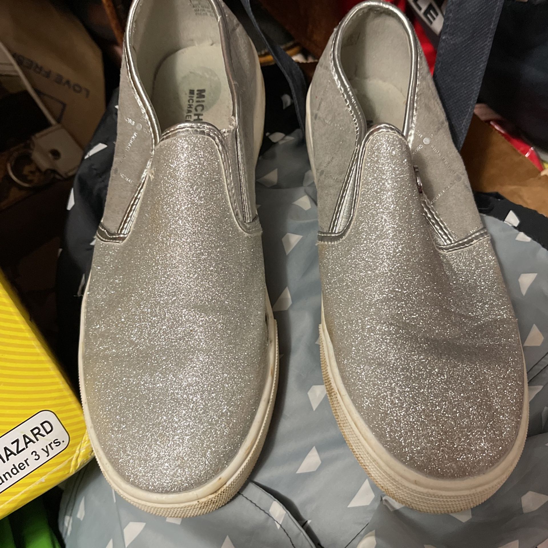 Girls Michael Kors Glitter Shoes Size 2