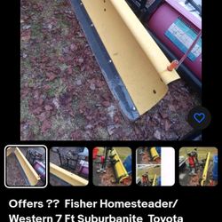 Western Suburbanite Fishers Snow Plow 7 Ft 