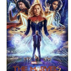 brand new the marvels promo poster 27x40 double sided 