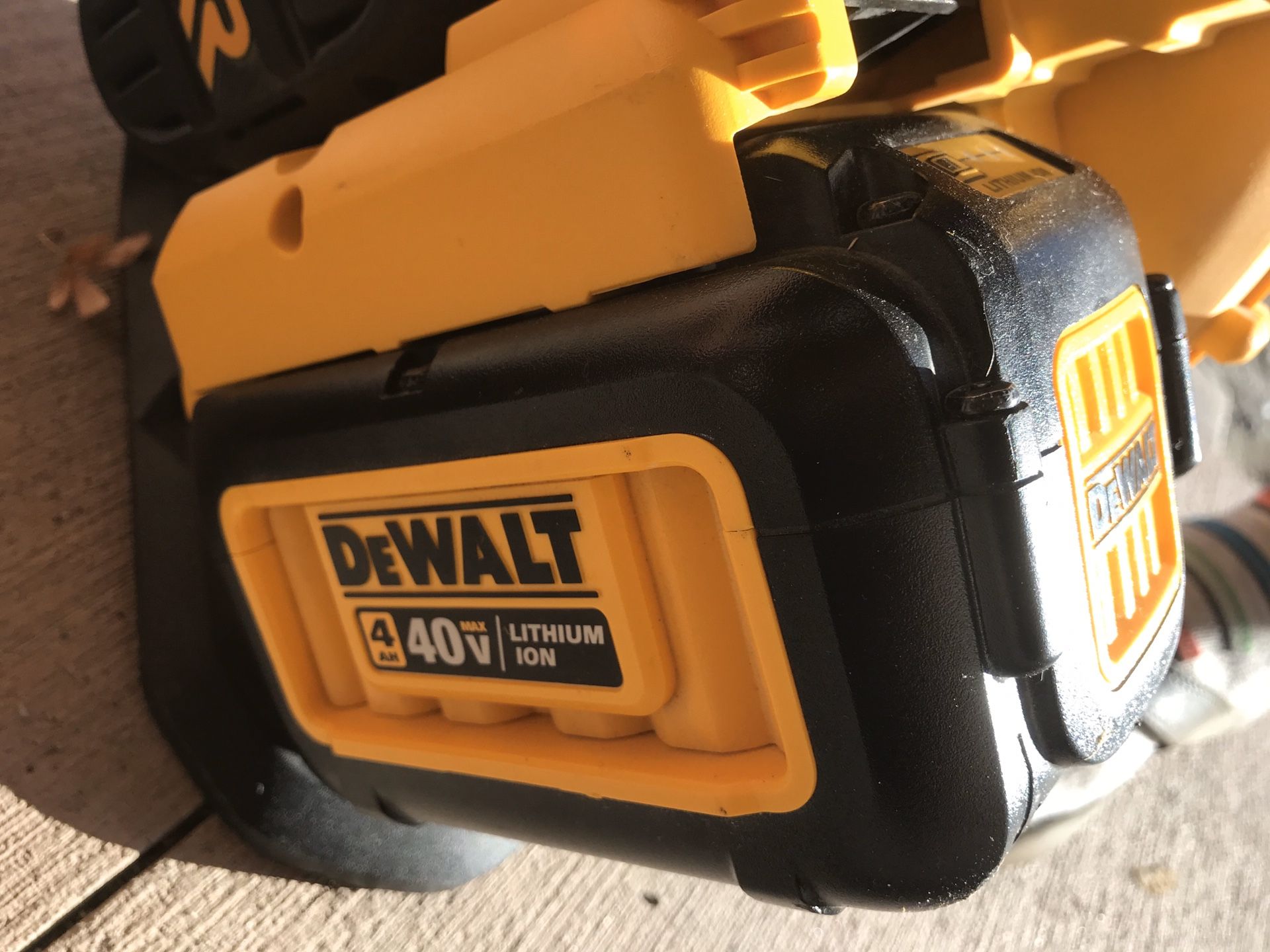Dewalt blower only battery sold separately DCBL790 asking 100 plus 75