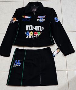 NASCAR brand new jacket and skirt M & M