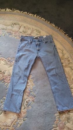 LEVI'S 505 REGULAR STRAIGHT FIT 34 x 30 Men's Blue Jean Pants